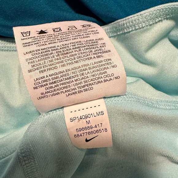 Nike Dri-FIT Tennis Golf Skort Skirt Glacier Ice Green Blue Medium - Picture 7 of 7